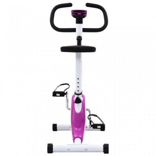 VidaXL Bicicleta Estática con Resistencia de Cinta Morada