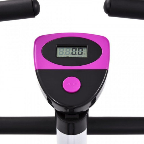 VidaXL Bicicleta Estática con Resistencia de Cinta Morada