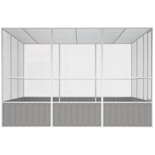 vidaXL Bird Cage 302,5x324,5x211,5cm galvanized steel