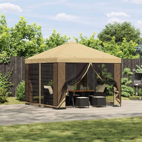 vidaXL Cenador 3 x 3 m Poliéster y Acero 190 gsm