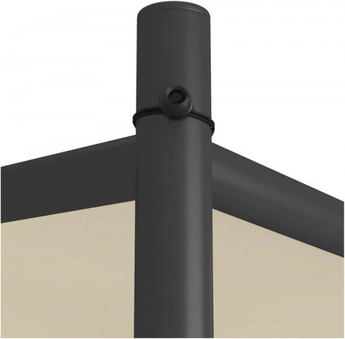 vidaXL Cenador acero Y tela 180 g/m²