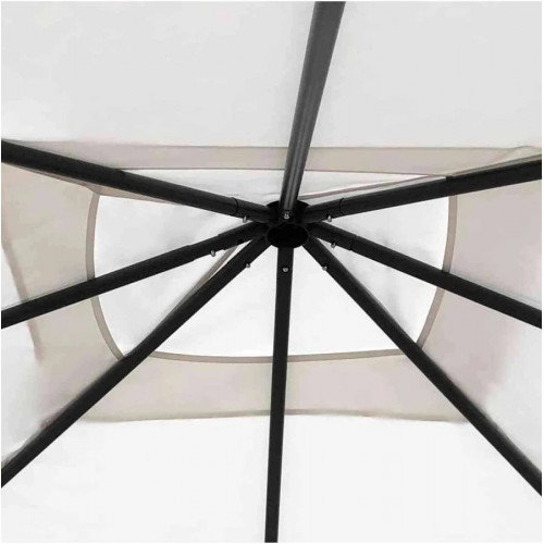 vidaXL Cenador con cubiertas de Postes 160 g/m²