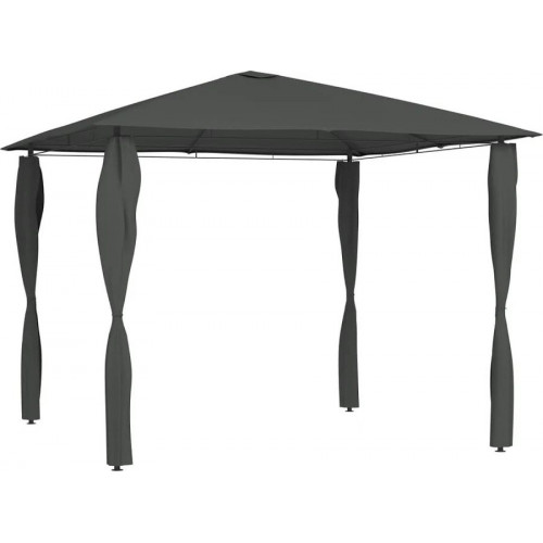 vidaXL Cenador con cubiertas de Postes 160 g/m²