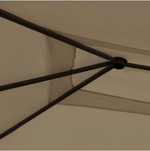 vidaXL Cenador gris 3x4x2,6 m 160 g/m²