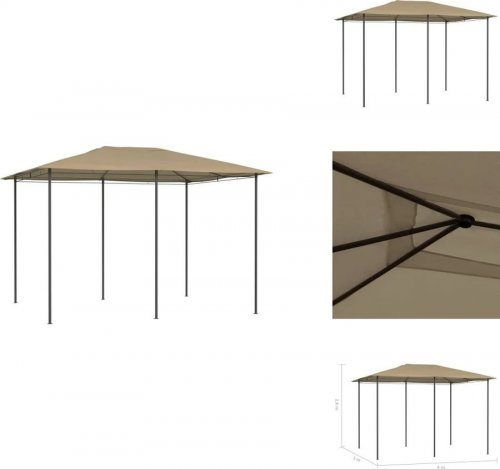 vidaXL Cenador gris 3x4x2,6 m 160 g/m²