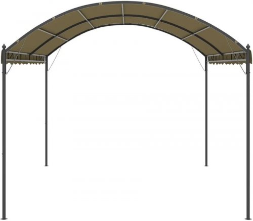 vidaXL Cenador gris taupe 4x3x2,6 m 180 g/m²