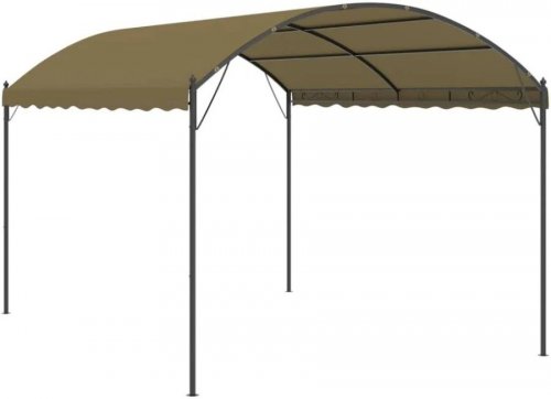 vidaXL Cenador gris taupe 4x3x2,6 m 180 g/m²