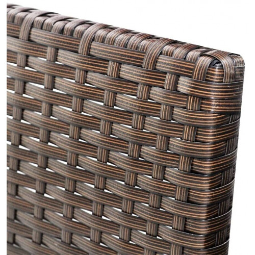 vidaXL Conjunto sofá de jardín 9 piezas gris poliratán (44480)