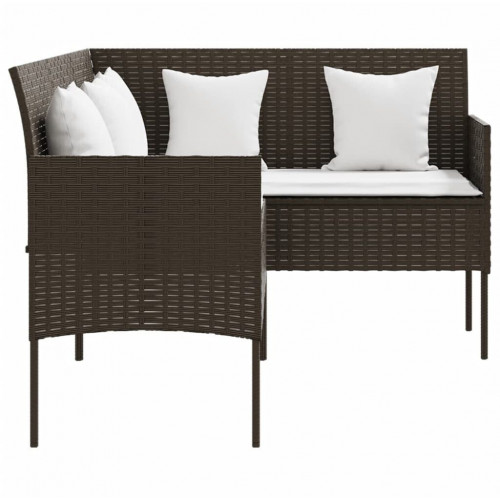 vidaXL Conjunto sofá jardín 5 piezas Poly Ratán negro (318578)