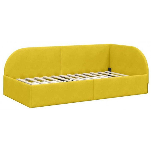 vidaXL Corner bed frame with headboard 90 x 200 cm
