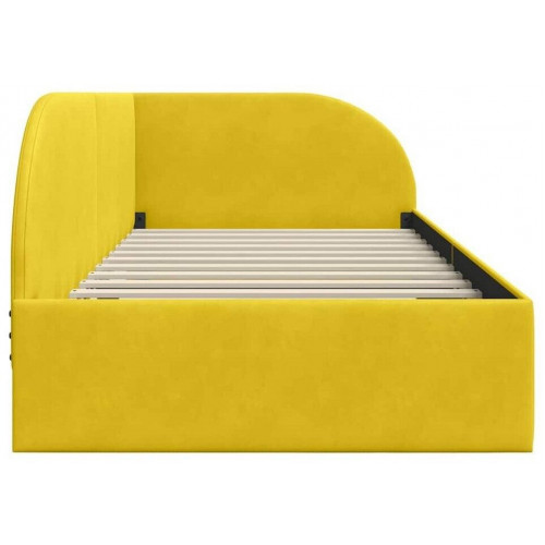 vidaXL Corner bed frame with headboard 90 x 200 cm