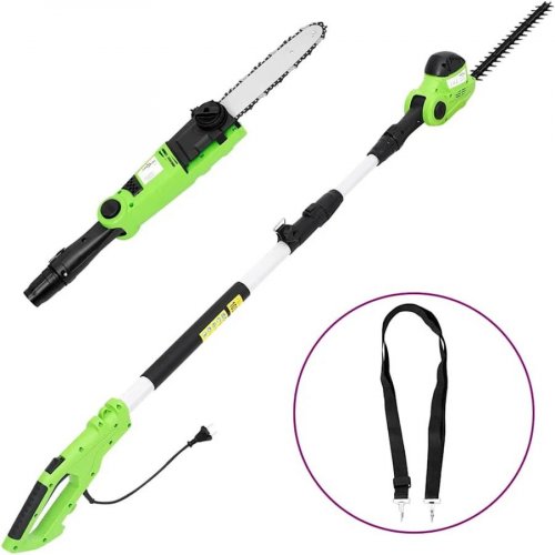 vidaXL Cortasetos eléctrico telescópico pértiga 25/41 cm 710/550w