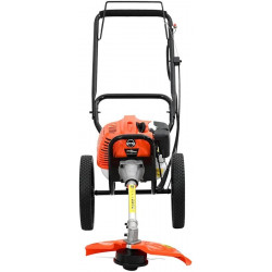 vidaXL Desbrozadora con ruedas naranja 52 cc 1,45 kw