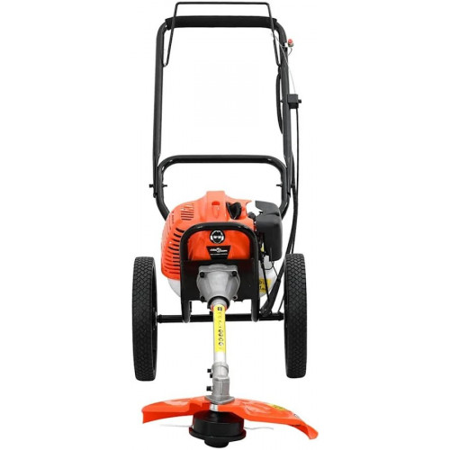 vidaXL Desbrozadora con ruedas naranja 52 cc 1,45 kw