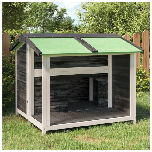 vidaXL Dog kennel solid wood pine 96 x 87 x 80,5 cm