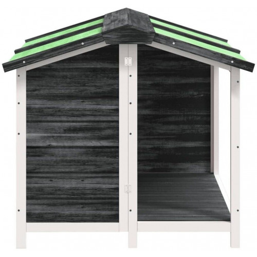 vidaXL Dog kennel solid wood pine 96 x 87 x 80,5 cm
