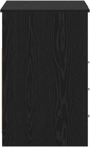 Vidaxl Escritorio con cajón 2 pcs Roble Negro 140 X 50 X 76 cm