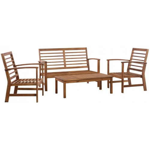 vidaXL Garden Lounge 4 pcs Solid Acacia