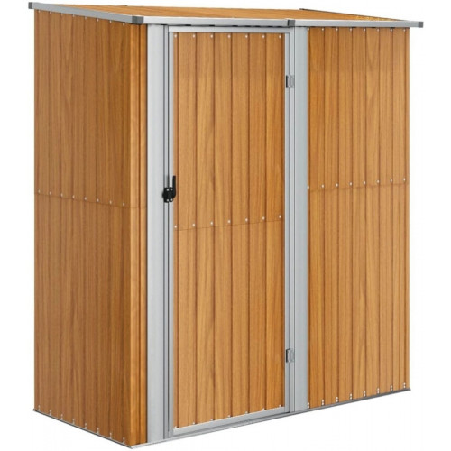 vidaXL Garden Shed 180.5x97x209.5 cm Galvanised Steel
