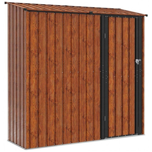 vidaXL Garden Shed 203,5 x 73 x 200 cm brown