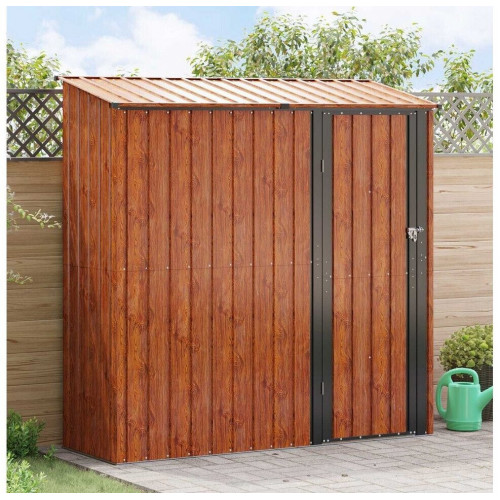 vidaXL Garden Shed 203,5 x 73 x 200 cm brown