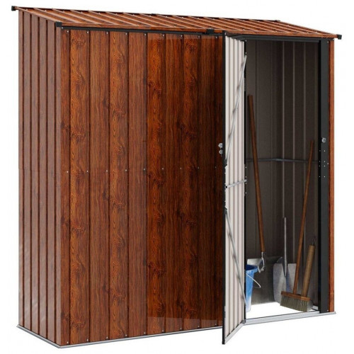 vidaXL Garden Shed 203,5 x 73 x 200 cm brown