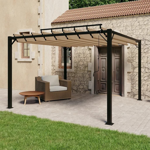 vidaXL Gazebo with Slatted Roof 3 x 4 m