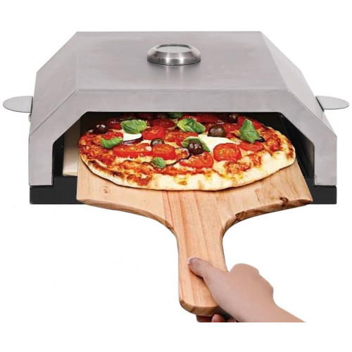 vidaXL Horno de pizza con piedra de cerámica para gas y barbacoa de carbón