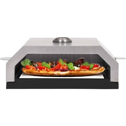 vidaXL Horno de pizza con piedra de cerámica para gas y barbacoa de carbón