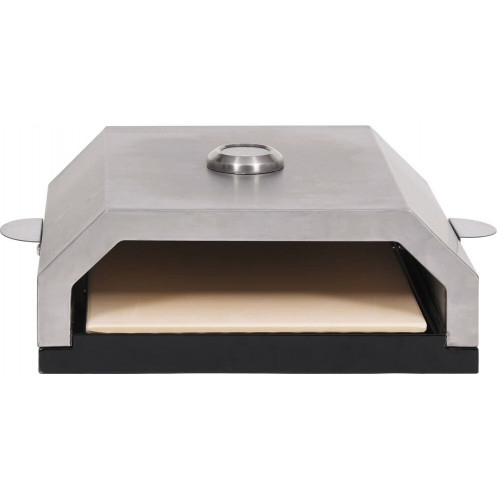 vidaXL Horno de pizza con piedra de cerámica para gas y barbacoa de carbón