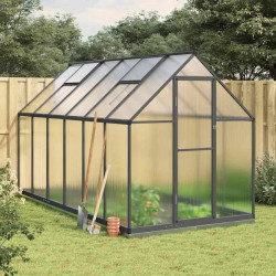 vidaXL Invernadero con marco base aluminio