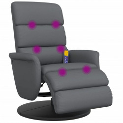 vidaXL Massage chair with footrest made of artificial leather (35672)