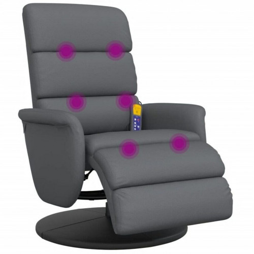 vidaXL Massage chair with footrest made of artificial leather (35672)