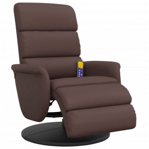 vidaXL Massage chair with footrest made of artificial leather (35672)