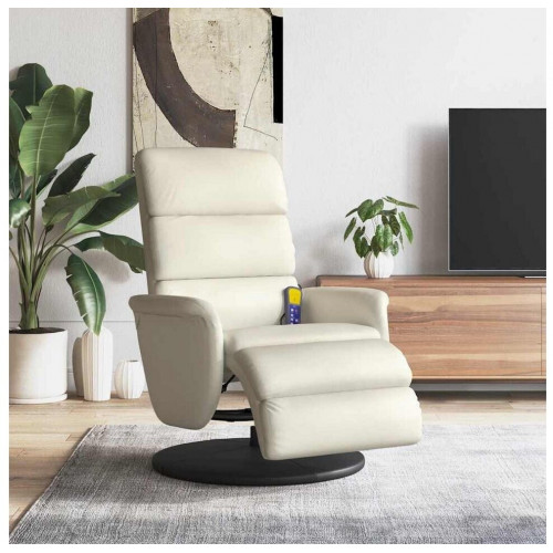 vidaXL Massage chair with footrest made of artificial leather (35672)