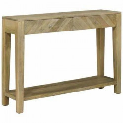 vidaXL Mesa Consola con cajón Gris natural