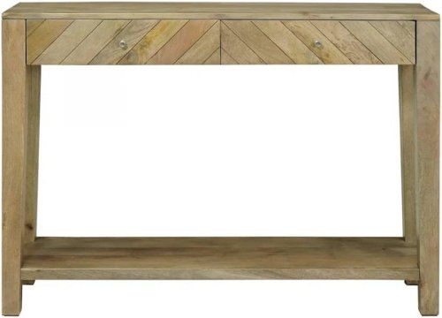 vidaXL Mesa Consola con cajón Gris natural