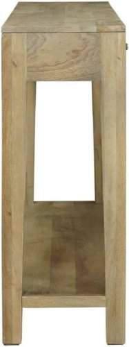 vidaXL Mesa Consola con cajón Gris natural