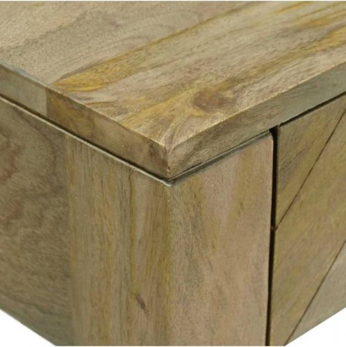 vidaXL Mesa Consola con cajón Gris natural