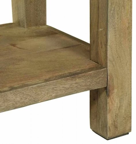 vidaXL Mesa Consola con cajón Gris natural