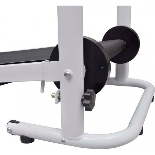 vidaXL Mini cinta andadora plegable negra 93x36 cm