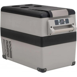 vidaXL Nevera Con Asa PP Y PE Negro Y Gris 55 L