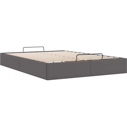 vidaXL Ottoman Bed without Mattress, 140x200 cm, Faux Leather