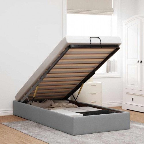 vidaXL Ottoman Bed without Mattress 90x200 cm fabric