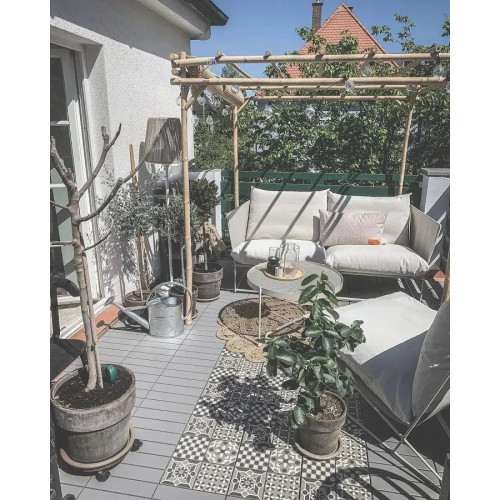 vidaXL Pérgola de Bambú 170x170x220 cm