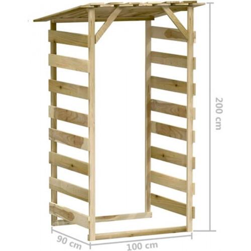 vidaXL Pérgolas con techo uds madera Pino impregnada