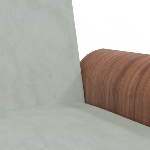 vidaXL Sofá cama con portavasos gris claro terciopelo