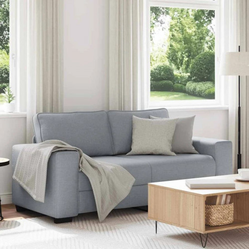 vidaXL Sofá de 2 plazas de tela Gris 140 cm