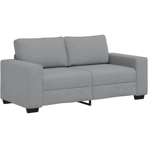 vidaXL Sofá de 2 plazas de tela Gris 140 cm