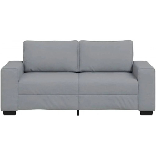 vidaXL Sofá de 2 plazas de tela Gris 140 cm